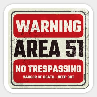 Area 51 Color version Sticker